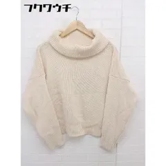 ◇ URBAN RESEARCH アーバンリサーチ ウール ニット タートルネック 長袖 セーター サイズF ベージュ レディース  【1109140017349】