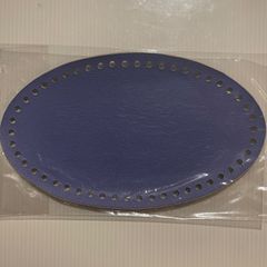 【編み物作品用底板】22cm×13cm50目オーバルブルー nozomiさん製作 ロシアヤーン かぎ針編み ハンドメイド バッグ 糸 tシャツヤーン ズパゲッティ