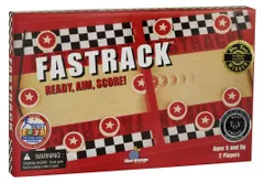 ボードゲーム Fasttrack ファストラック Blue Orange Games 木製 器用さ系 2人対戦専用 ディスクシューティング 英語版 日本語説明書なし