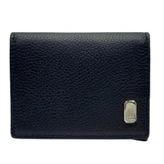 Dunhill ダンヒル コインケース 小銭入れ コンパクトウォレット ミニ財布 ロゴ レザー ブラック 黒