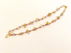 【年末SALE】天然石　ビーズネックレス　#N24