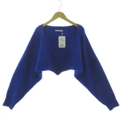 B&Y ユナイテッドアローズ BEAUTY&YOUTH ビューティー&ユース 畦ニット ボレロ 1628-199-1039-7700 長袖 羽織り アンゴラ混 ROYAL F