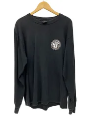 HUF (ハフ) L/S 長袖カットソー Tシャツ ロンT バックロゴ M ブラック メンズ/028