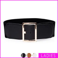 【新品・未使用】 サッシュベルト レディース 女性 太ベルト ワイド幅 伸縮性 幅広 ゴム シンプル お洒落 太め おしゃれ 韓国 可愛い かわいい 大人 高校生 大学生 キレイ目 綺麗 上品 ウエストマーク スクエア ブラック 黒 STY-61448