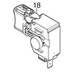 マキタ makita 40Vmax 充電式 エアダスタ AS001GZ 用 スイッチＣ３ＪＷ－４Ｂ－Ｌ 650019-5 部品 修理 パーツ ブロワ― ブロア 吹飛 大工のサムネイル