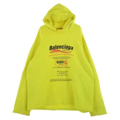 BALENCIAGA バレンシアガ パーカー 661711 BLNCG ロゴプリント プルオーバー フーディ パーカー イエロー系【中古】のサムネイル