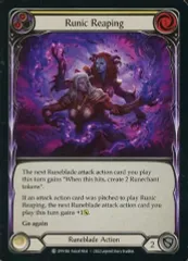 【中古】Flesh and Blood DYN186[C]：(Rainbow Foil)Runic Reaping (2)