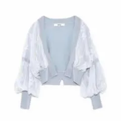 FURFURドルマン風スリーブショートカーディガン