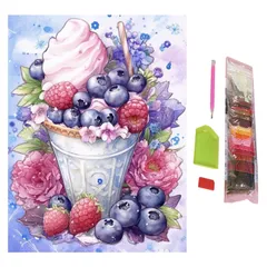 SENTO JONA ダイヤモンドアート アートパネル 四角いビーズ キット ビーズアート 手芸キット ダイヤモンドペインティング スクエア 30x40cm (11) [11]