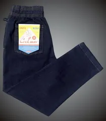 Cookman クックマン Chef Pants シェフパンツ ストレッチ ルーズフィット イージーパンツ (Cordura Denim) コーデュラ ストレッチ コックパンツ カラー：ネイビーのサムネイル