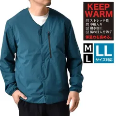 カーディガン 《インクブルー》新品 未使用 中わた インナー中わた ライトジャケット ストレッチ 撥水加工 防風効果 暖【C8N】【ゆうパケット】ファッション メンズ