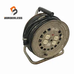 ☆中古品☆HATAYA ハタヤ 畑屋 サンタイガーリール GT-50型/GT50型 100V 50m 屋内用 電工ドラム コードリール 延長コード 110325のサムネイル