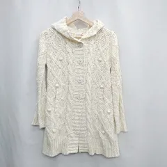 ◇ ⊇ ◎ ●未使用● Dip Drops ディップドロップス フード付き 長袖 カーディガン サイズ2 アイボリー レディース E  【1503050015646】