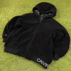 （ L ） CK Calvin Klein(カルバン・クライン) フリース フード付き ジップアップパーカー ジャケット