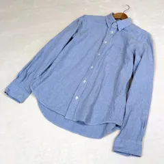 【ジャーナルスタンダード】シャツ　長袖　ブルー　綿　コットン100％　メンズ　L 青　トップス　グランパコア　シティーボーイ　y2k