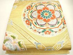 高級 正絹 唐織 六通 袋帯 華文 花文 - メルカリ
