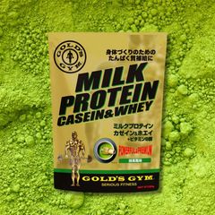 GOLD'S GYM (ゴールドジム) ミルクプロテイン 800g  抹茶風味