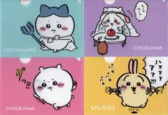 【中古】クリアファイル 全4種セット A6クリアファイル 「ちいかわ なんか小さくてかわいいやつ」 ちいかわマーケット出張店 対象商品購入特典