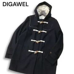 DIGAWEL ダッフルコート 黒 フード付き DIGAWEL ダッフルコート 黒 フード付き