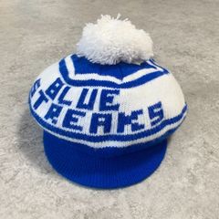 ”BLUE STREAKS” Team Logo Knit Newsboy cap チームロゴ ニット キャスケット ボンボン付き ニットベレー ニットCAP