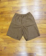 ◆AURALEE オーラリー リネンショーツ サイズ3 USED 美品 茶色