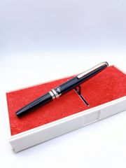 【ジャンク】PILOT/パイロット　Elite/エリート　万年筆　18K　ブラック/シルバー　SH288