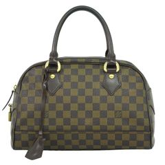 本物 ルイヴィトン LOUIS VUITTON LV ドゥオモ ダミエ エベヌ ハンドバッグ ブラウン N60008 Duomo ビトン バッグ 中古 【フォロー割】