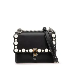 FENDI フェンディ キャナイ ショルダーバッグ カーフ ブラック