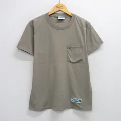 L/古着 ディスカス 半袖 ビンテージ Tシャツ メンズ 00s 無地 胸ポケット付き コットン クルーネック 緑系 グリーン 25jul23 中古のサムネイル