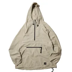 00's LLビーン ナイロン アノラックパーカー (XL位) ベージュ系 プルオーバー フード 00年代 旧タグ オールド アウトドア L.L.Bean アメリカ古着 USED ビンテージ ヴィンテージ