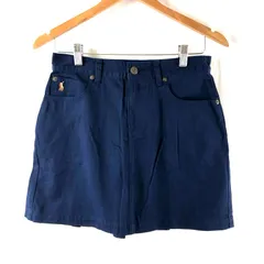 ラルフローレン RALPH LAUREN キッズ スカート タグ付き ロゴマーク コットン100％ バックプリーツ ネイビー 160Aサイズ 965908のサムネイル