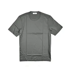 GRAN SASSO グランサッソ / マーセライズコットン 100% Tシャツ カットソー クルーネック 半袖 春夏 メンズ FILO SCOZIA グレー イタリア製 422670のサムネイル