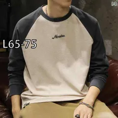 [L65-75]メンズ 男性用 ファッション オシャレ シンプル 大人 かっこいい ストリート ヒップホップ HipHop ヘビーウェイト 長袖 T シャツ 秋冬 ルーズ レトロ アメリカンボトリング シャツ 紳士服