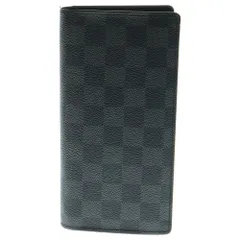 LOUIS VUITTON (ルイヴィトン) ポルトフォイユブラザ ダミエグラフィット PVC ロングウォレット 二つ折り長財布 ブラック N62655