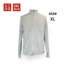 超美品 UNIQLO ハイネックジップアップセーター サイズXL