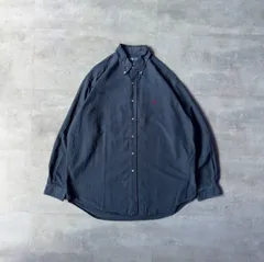 Ralph Lauren BLAKE 100%cotton B/D L/S-shirt 長袖シャツ ネイビー　フェード　赤ポニー　L