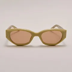 レトログレース ベージュイエロー / ブラウンスモーク UVカットサングラス　RETRO GRACE-62436 Beige Yellow / Brown 　THE HUMBLE OPTICAL（ザハンブルオプティカル）のサムネイル
