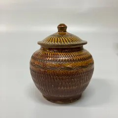 未使用品 小鹿田焼 大壺 花器 約35センチ