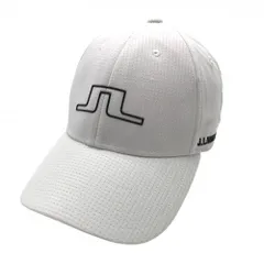 ジェイリンドバーグ キャップ　白 メッシュ調生地 ロゴ ONE SIZE  ゴルフウェア J．LINDEBERG