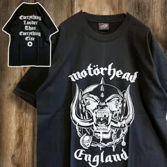 バンド Tシャツ モーターヘッド motorhead motor head イングランド 黒 ティーシャツ 半袖 ロック ツアー ライブ 両面 プリント 派手 古着 ビンテージ vintage ユーズド used アーティスト 2502 2980 p10