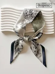 アクセサリー レディース スカーフ 1個 花柄ヘアバンド、リボンは、ネックスカーフ、ヘアバンド、バッグ、ヘアアクセサリーの装飾としても使え、バッグや服の装飾にも最適、ドレスアップに最適