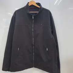 TOMMY HILFIGER トミーヒルフィガー ソフトシェルジャケット アウター オーバーサイズ ビッグシルエット ベトナム製 XXLサイズ ブラック