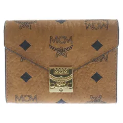 MCM (エム シー エム) ヴィセトス 総柄 コンパクトウォレット 三つ折り財布 MYS9APA13CO001 10112011 ブラウンのサムネイル