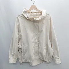 ◇ OLIVE des OLIVE フード 薄手 ジップアップ 長袖 ジャンパー ブルゾン サイズM アイボリー レディース E  【1407020053433】