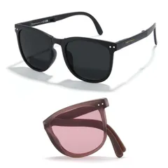 【新着商品】偏光レンズ UVカット 小顔効果 折りたたみサングラス 超軽量 釣り/運転/登山/スポーツ用 [Cyxus] おしゃれ 41019CP01