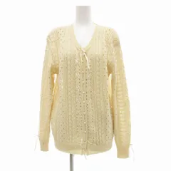KANEKO ISAO - カネコイサオ一回着用のみ美品お洒落なモチーフ付きカーディガン 花モチーフと フード付きカーディガン（生成り） カネコイサオ