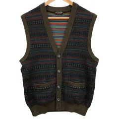 クリスチャンディオール ダブルボタン ベスト ジレ オールド 9 グレー ウール ディオール 24AW ウール ニットベスト M メンズ グレー