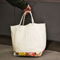 50年の歴史をもつ日本製（帆布使用 底部アロハシャツのパッチワーク ロンハーマンコラボ商品）【T.K GARMENT SUPPLY】