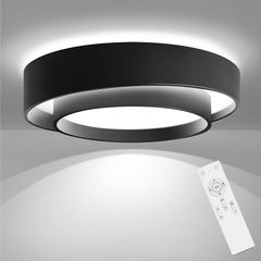 [禄越] シーリングライト 間接照明 LED 照明器具 8畳 36W リモコン付 12段階 調光 調色 タイマー 常夜灯 電気 ledライト 照明 天井 省エネ ledシーリングライト おしゃれ 簡単取付 部屋 ライト 子供部屋 キッチン リビング 洋室  1