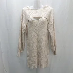 ◇ who's who Chico 2点セット　ケーブル　シンプル タンクトップ ブラウス - サイズF ベージュ系 レディース E  【1303090019938】のサムネイル
